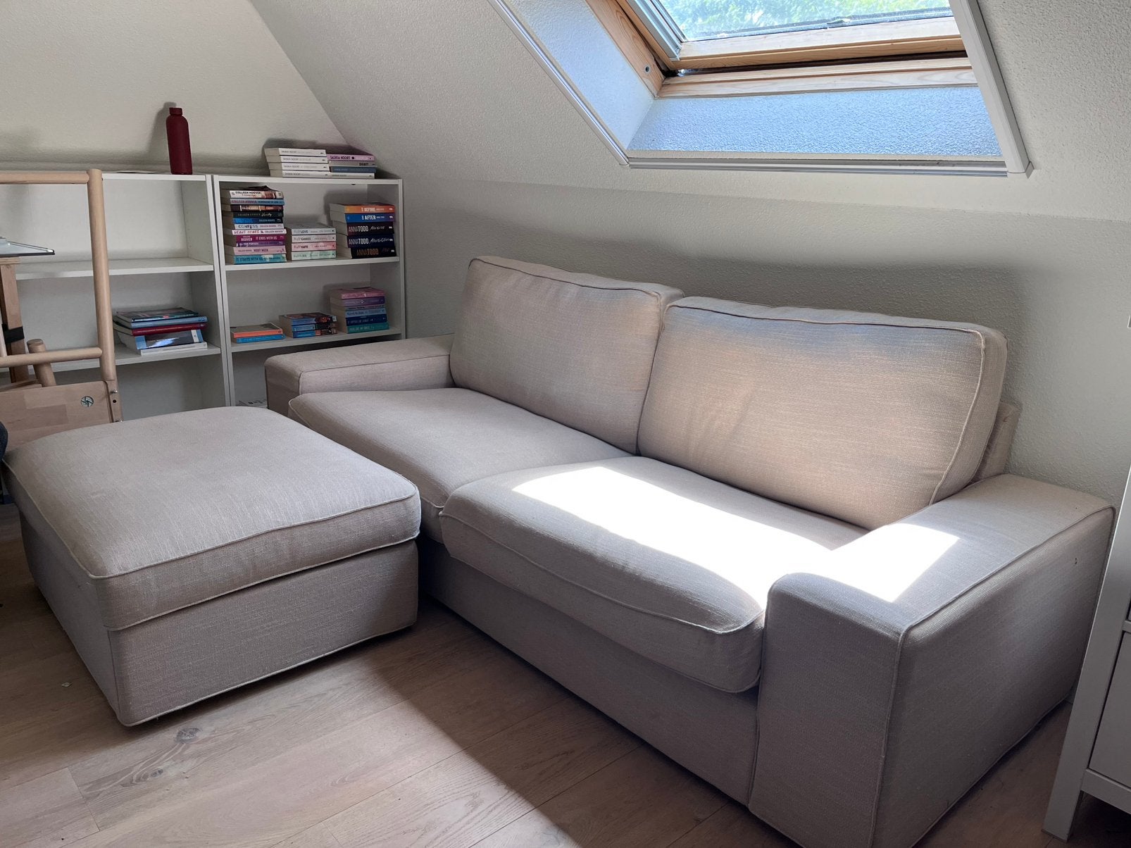 Bank - bankstel - KIVIK 3 zitsbank (Tresund lichtbeige) Ikea, Huis en Inrichting, Ophalen, Zo goed als nieuw, 150 cm of meer, Driepersoons