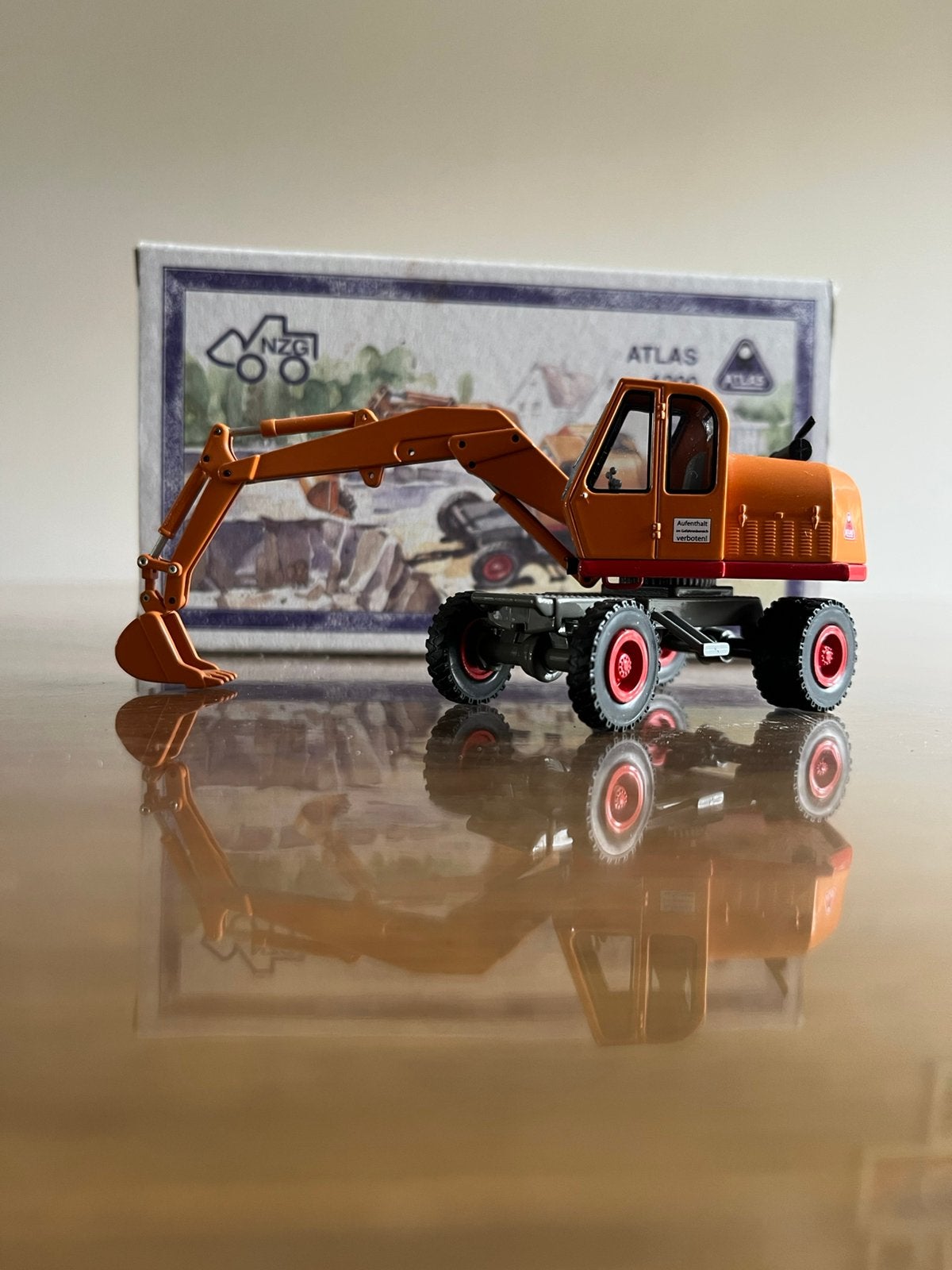 Atlas 1200 mobiele kraan Meikever NZG 606, Ophalen of Verzenden, Zo goed als nieuw, Hijskraan, Tractor of Landbouw, NZG