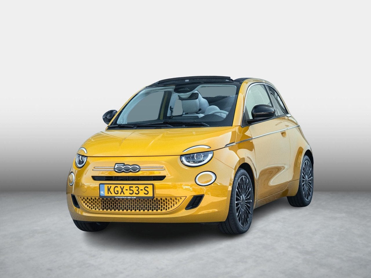 Fiat 500C Hybrid La Prima Cabrio | Clima | LED | PDC | JBL P, 65 pk, Gebruikt, Automatische klimaatregeling, Cabriolet
