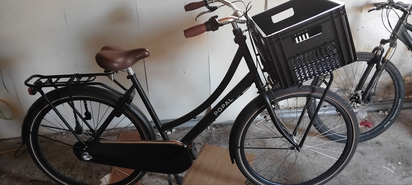 Popal Daily Dutch Basic Damesfiets - Zwart, Terugtraprem, Ophalen, Overige merken, 53 tot 56 cm