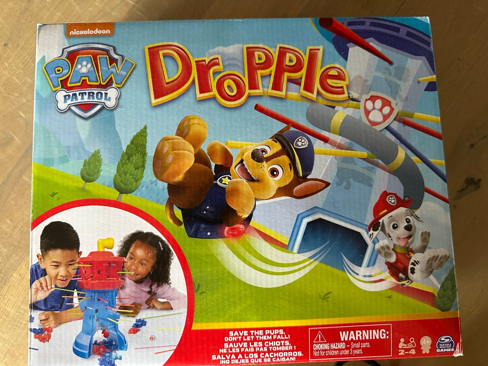Paw Patrol Dropple Spel - Red de Pups!, Ophalen of Verzenden, Gebruikt, Jongen of Meisje