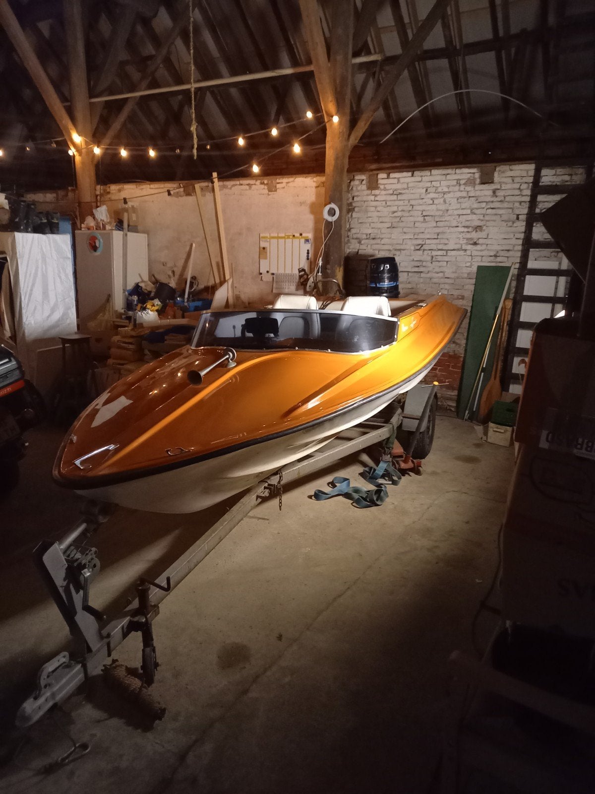 Klassieke speedboot met Mercury 50 pk buitenboordmotor, Watersport en Boten, Speedboten, Overige merken, Gebruikt, 70 tot 120 pk