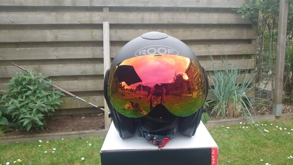 Roof Roadster Ro9 Iron helm, Motoren, Kleding | Motorhelmen, Overige merken, Verzenden, Dames, Jethelm