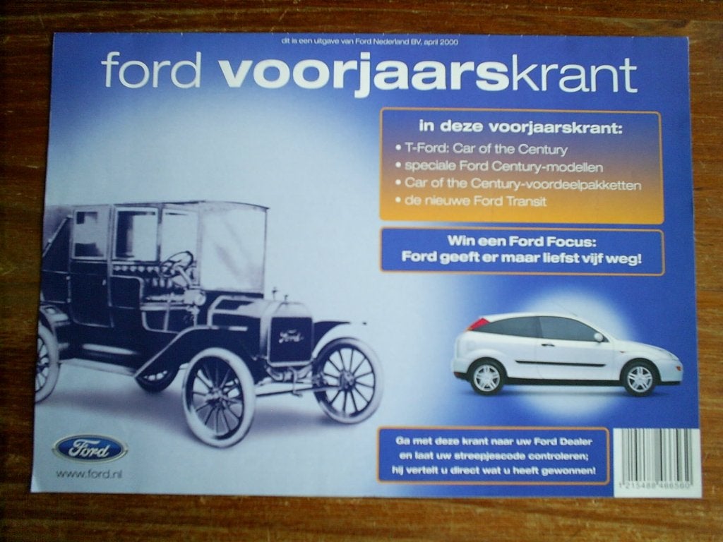 Ford Fiesta Sport / Puma [ 4 / 2000 16 pag. ], Boeken, Verzenden, Zo goed als nieuw, Ford