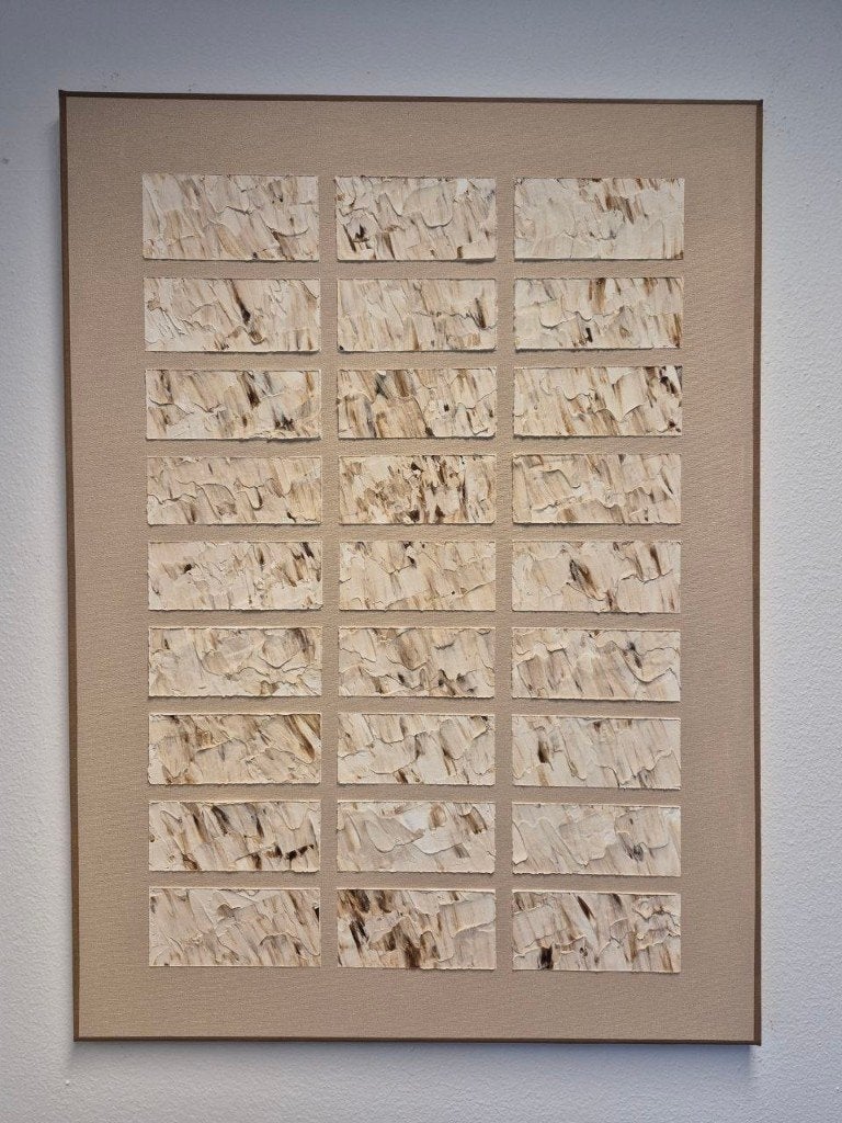 Textured Geometry – wandkunst 55  75 cm, Ophalen of Verzenden