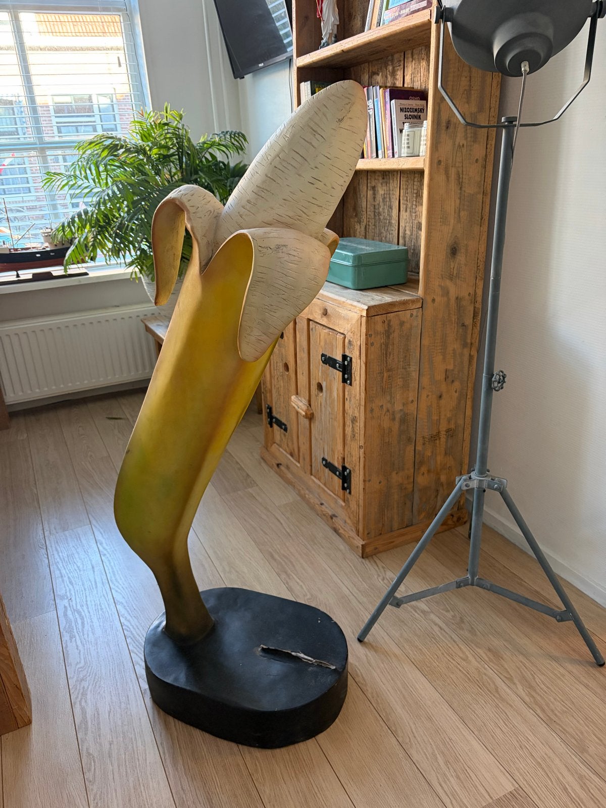 Grote decoratieve banaan van polystone, Antiek en Kunst, Ophalen of Verzenden