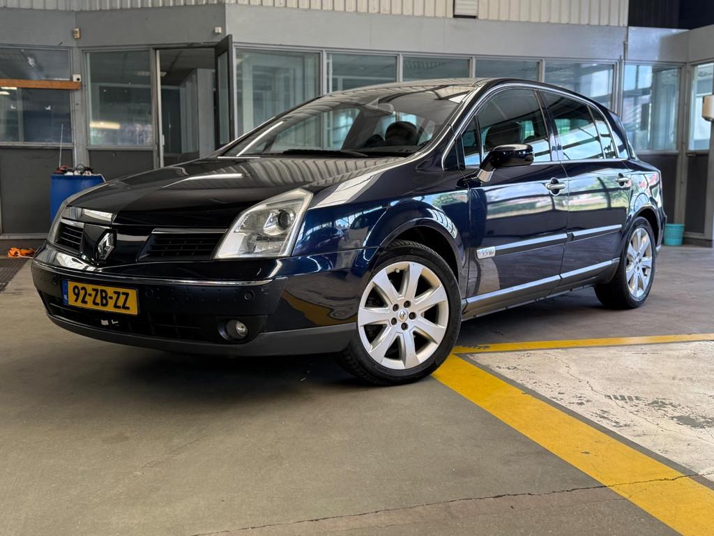 Renault Vel Satis 3.5 V6 24V Initiale | Full options | Leder, Auto's, Gebruikt, Blauw, Bedrijf, 1695 kg