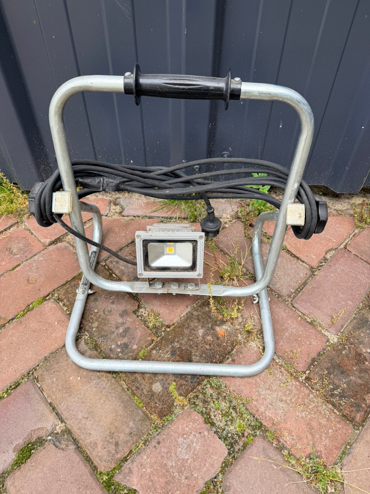 Led bouwlamp met grondstatief, Ophalen of Verzenden, Zo goed als nieuw