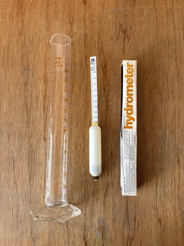 Hydrometer met maatcilinder - Perfect voor thuisbrouwen, Ophalen of Verzenden