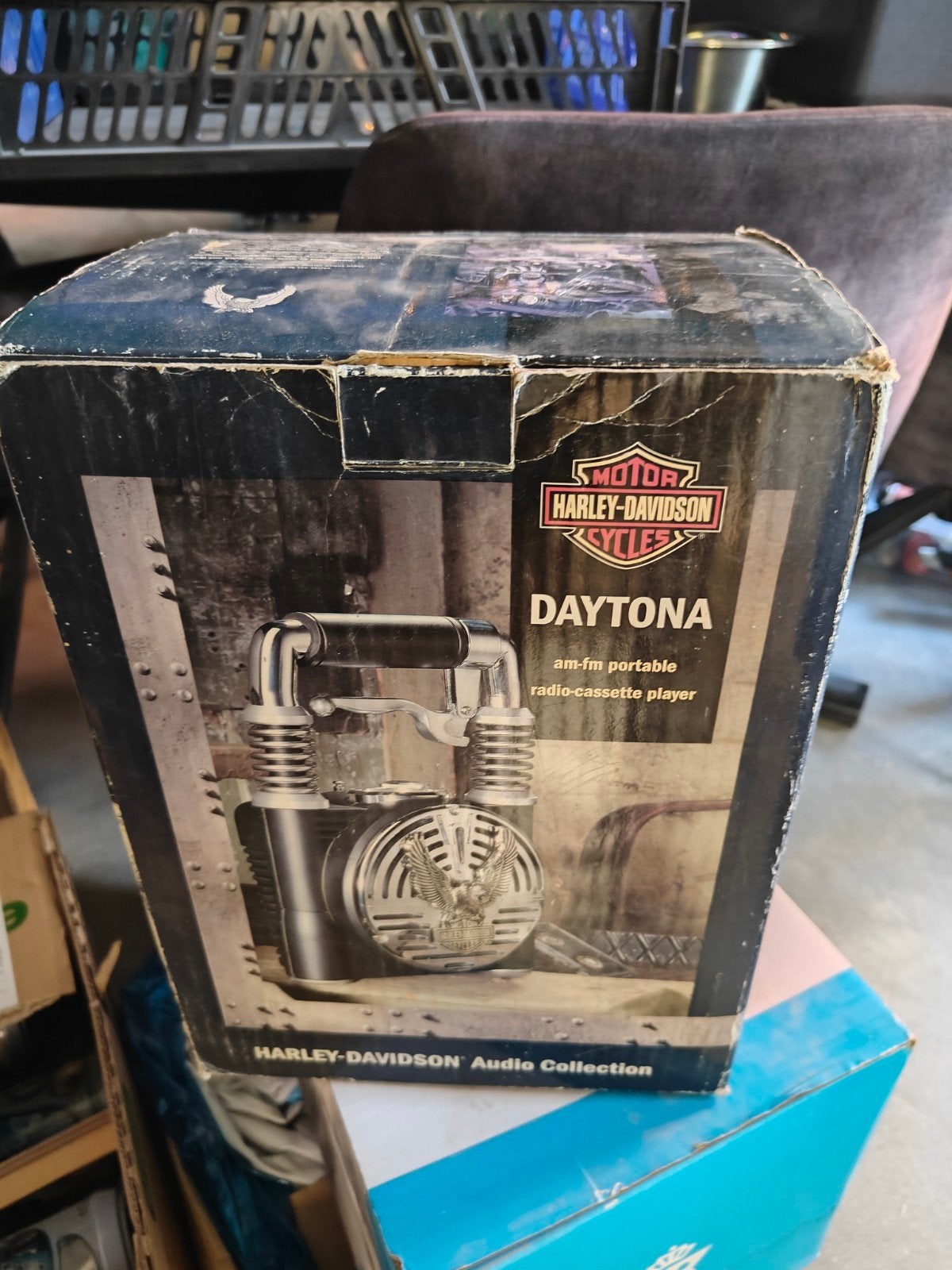 Daytona Harley Davidson am-fm portable radio-cassette player, Audio, Tv en Foto, Radio's, Ophalen of Verzenden, Zo goed als nieuw