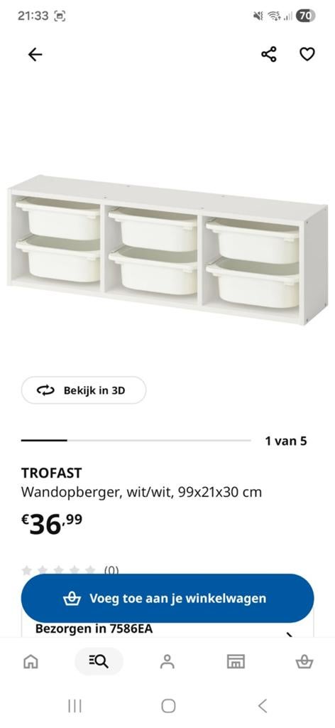 Opberg trofast kast, Ophalen, Zo goed als nieuw