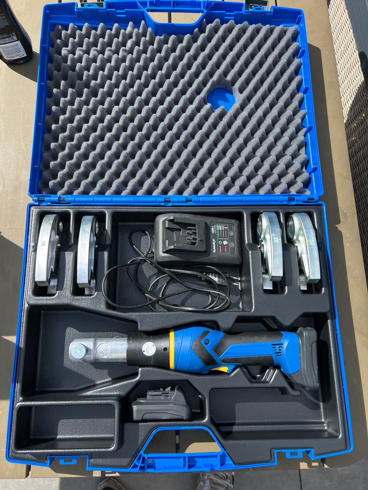 Klauke mini2 perstang met Uponor persbekken, Ophalen of Verzenden, Zo goed als nieuw, Overige typen, Overige merken