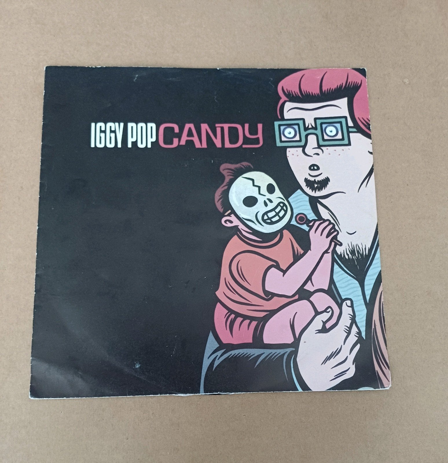Iggy Pop- Candy, Beschermende buitenhoes, Ophalen of Verzenden, Gebruikt, Pop