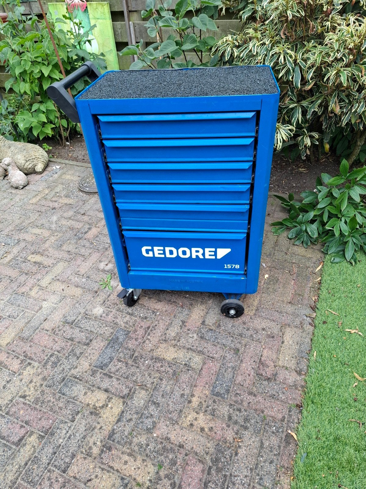 Gedore gereedschapwagen 1578, Ophalen, Gebruikt