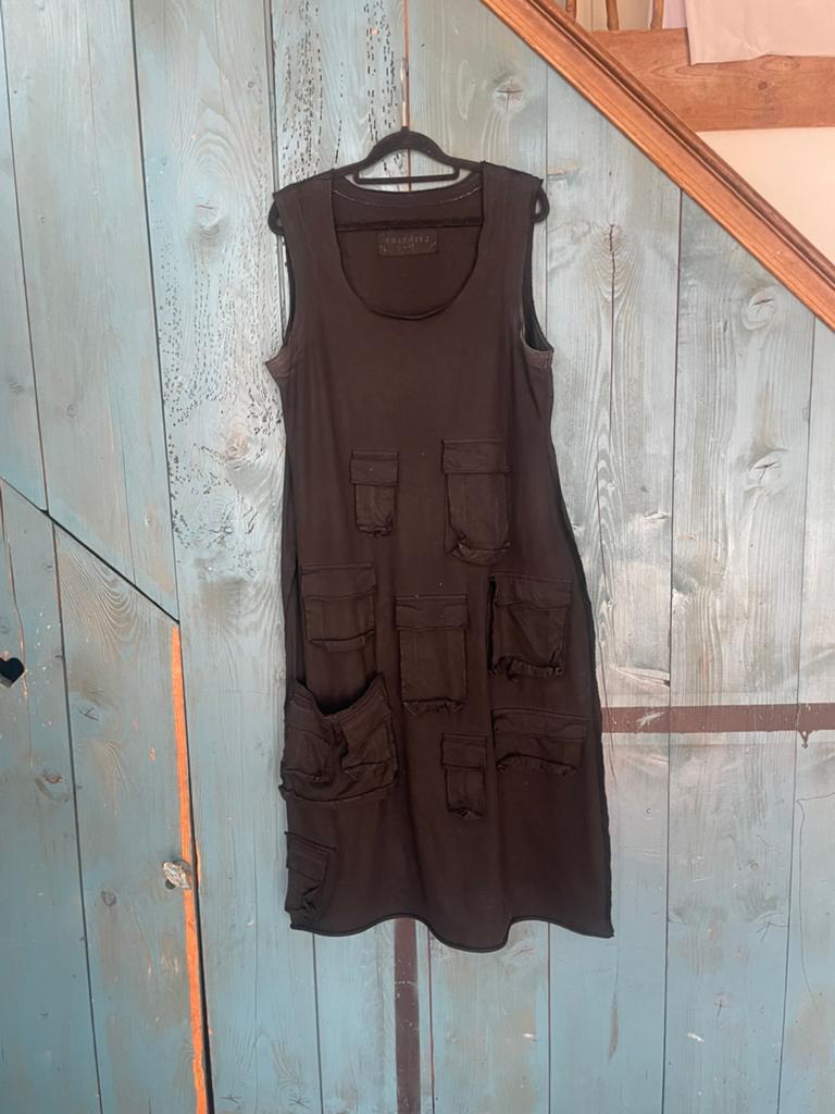 Peachtige rubdholz julk!, Kleding | Dames, Jurken, Zwart, Maat 42/44 (L), Ophalen of Verzenden, Zo goed als nieuw