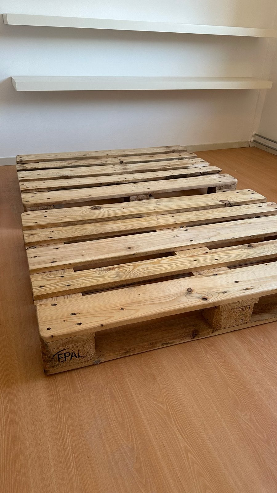 MOET VANDAAG WEG!!! 2 EPAL Pallets, of Palletbed 140x200 cm, Ophalen, Overige kleuren, Tweepersoons, 140 cm