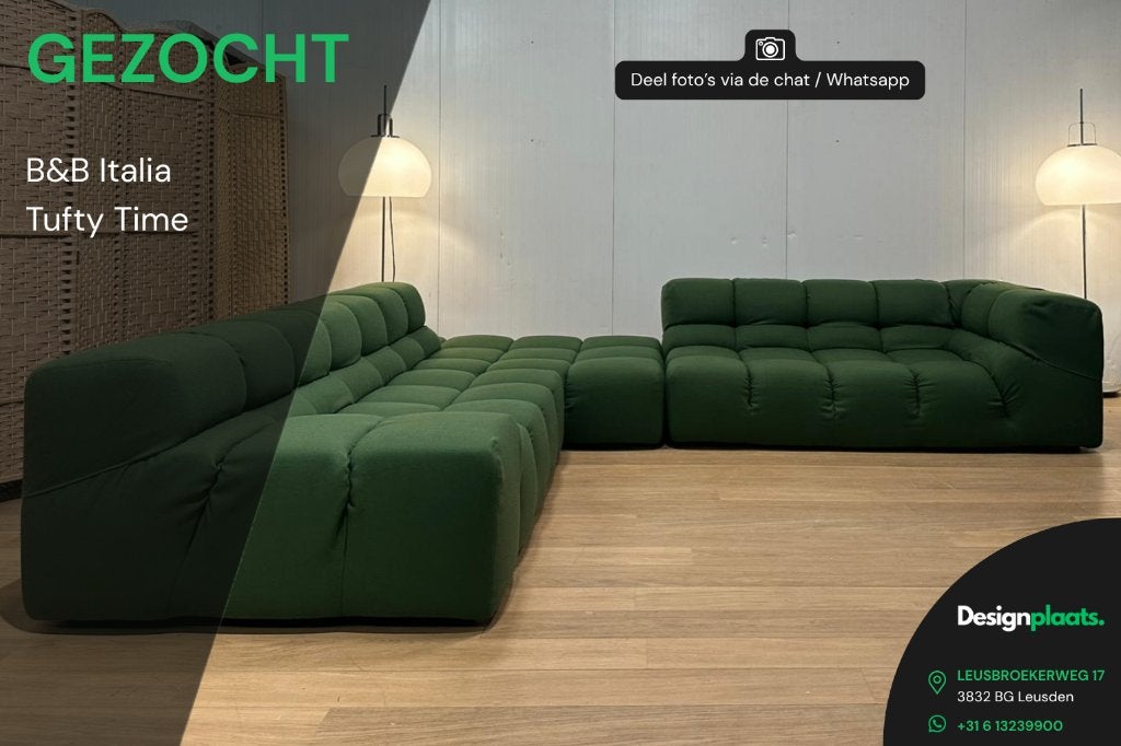 GEZOCHT: B&B Italia Tufty Time — Direct Inkoop, Huis en Inrichting, Banken | Bankstellen, Design Bank Bankstel Zetel B&B Italia