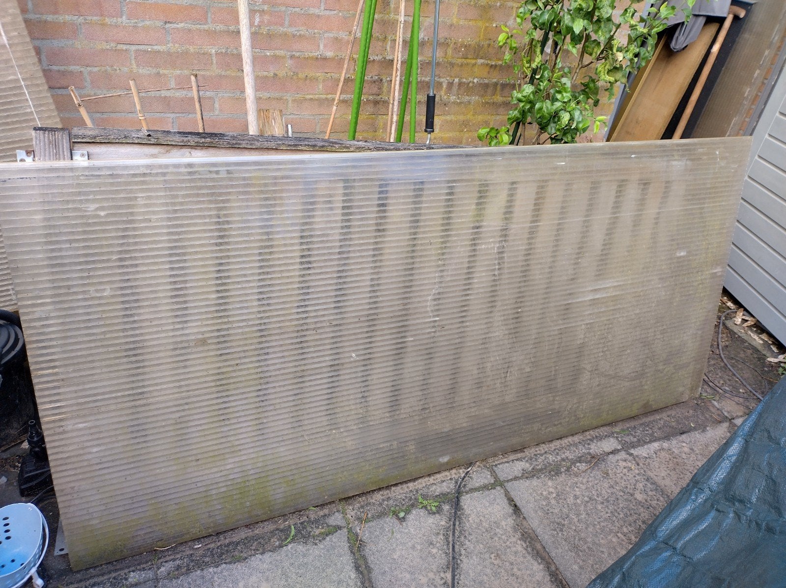 5 Polycarbonaat platen, Ophalen, Kunststof, Minder dan 3 meter, Zo goed als nieuw
