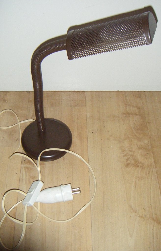Industriële vintage bureaulamp,gooseneck,jr'70,design,spot, Ophalen of Verzenden, Overige typen