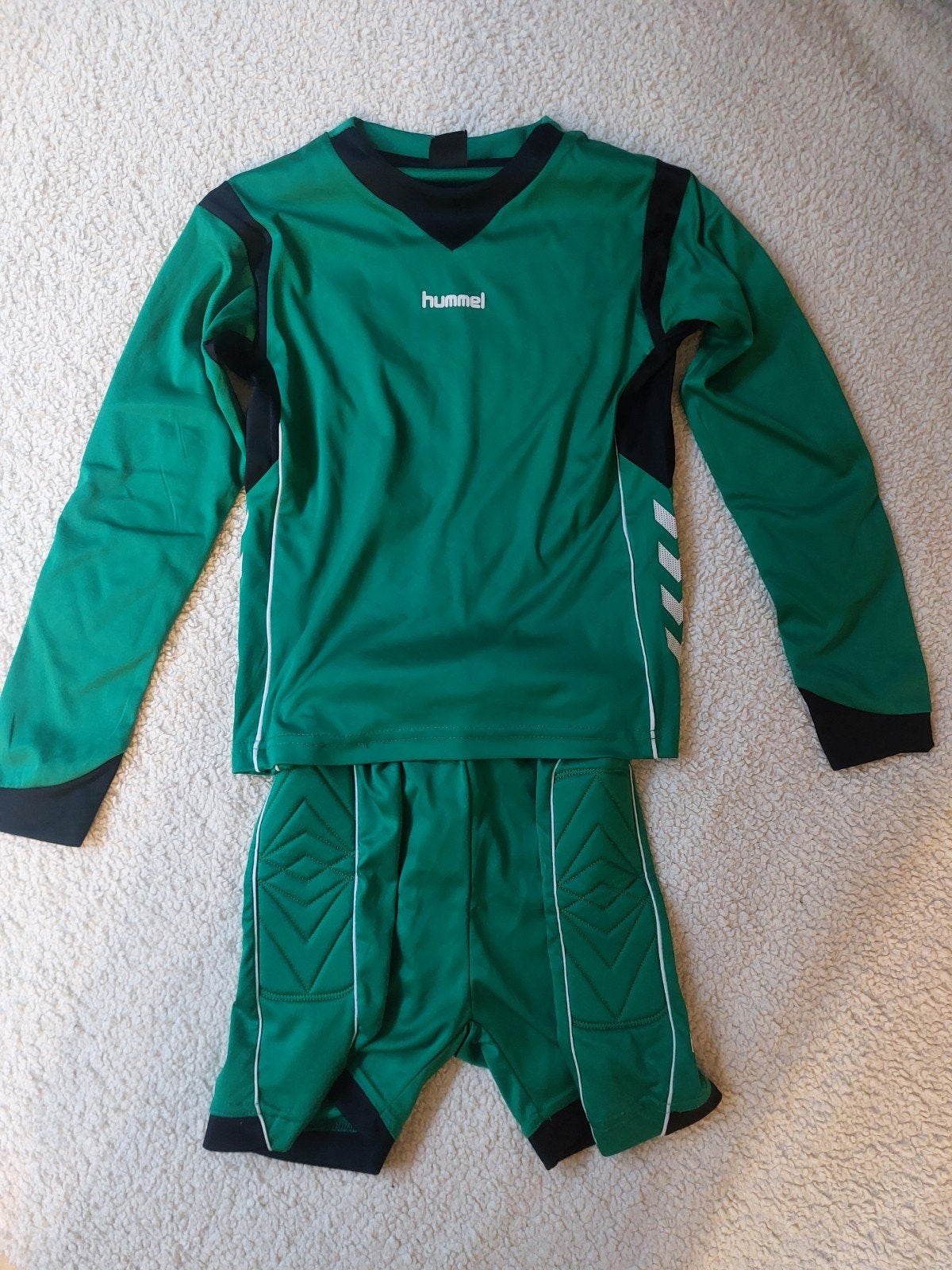 Hummel keepersset maat 128, Overige maten, Ophalen of Verzenden, Zo goed als nieuw, Voetbal