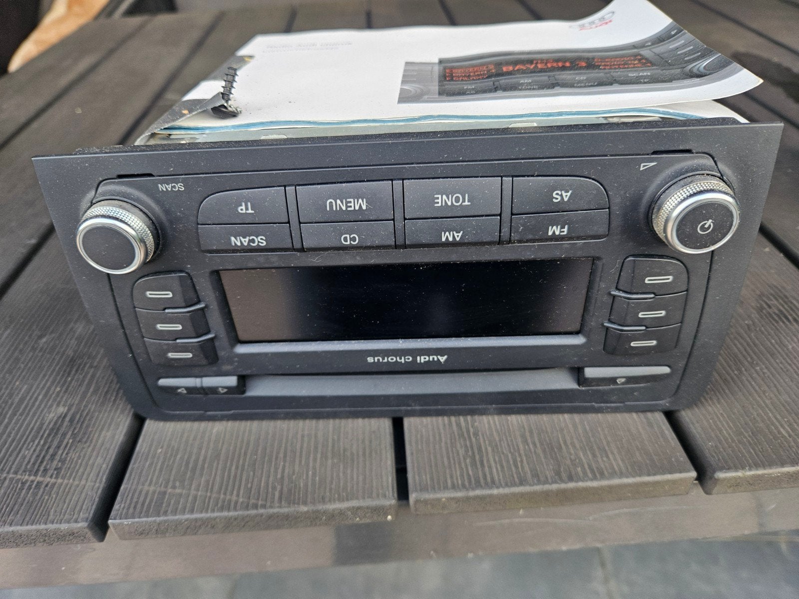 Audi Chorus autoradio met handleiding, Ophalen of Verzenden, Gebruikt