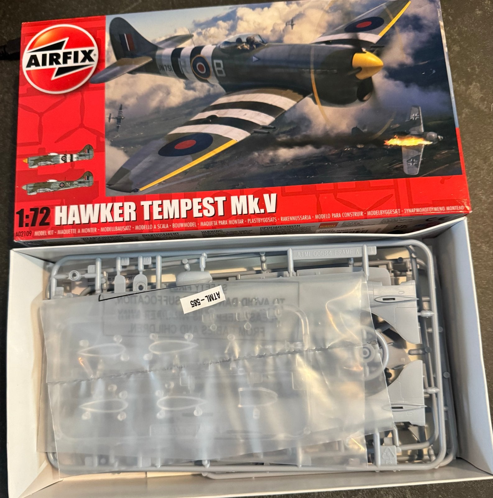 Airfix Hawker Tempest Mk.V Modelbouw Vliegtuig 1:72, Overige merken, 1:72 tot 1:144, ., Nieuw