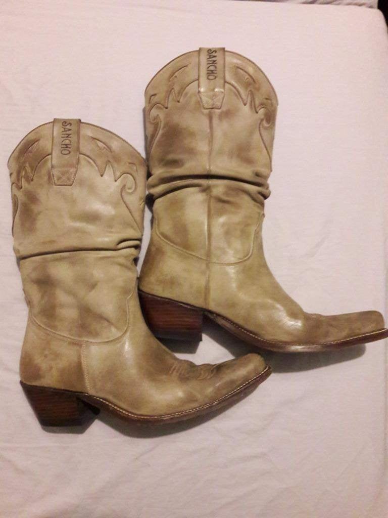 Sancho western cowboy boots/laarzen, Hoge laarzen, Bruin, Ophalen of Verzenden, Gedragen