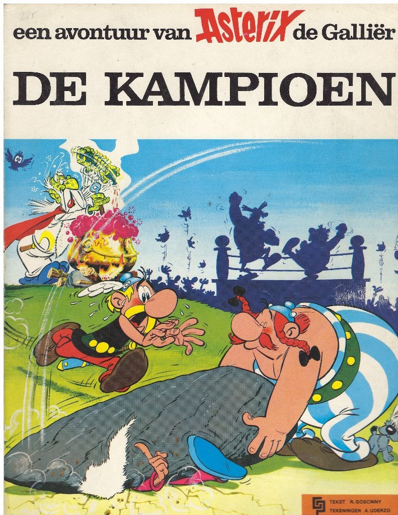 Asterix en de Kampioen — 1e druk 1969, Smeets, Weert, René Goscinny, Albert Uderzo, Eén stripboek, Ophalen, Gelezen