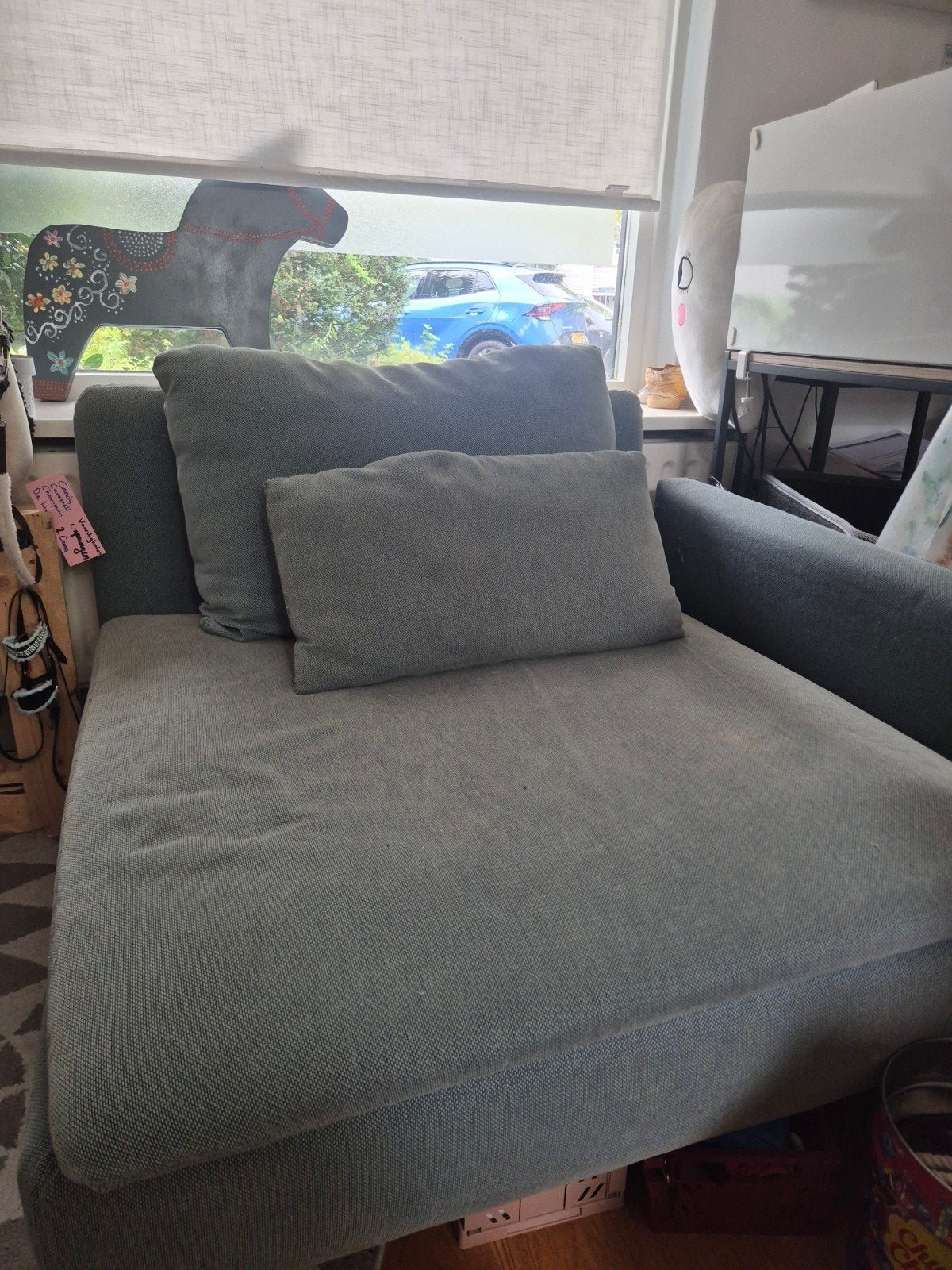 IKEA Söderhamn 1-zits bankelement turquoise, Gebruikt, Eenpersoons, 75 tot 100 cm, Ophalen of Verzenden