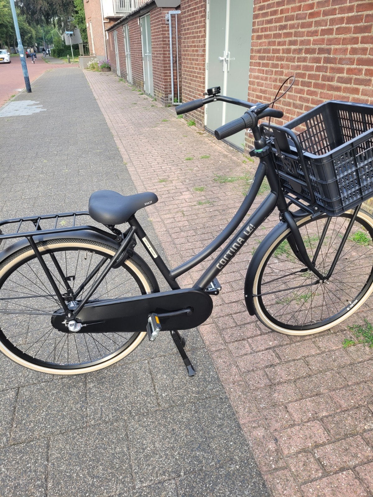 Cortina U4 Transport Damesfiets 50cm – 3V – Mat Zwart ., Versnellingen, Zo goed als nieuw, 50 tot 53 cm, Ophalen