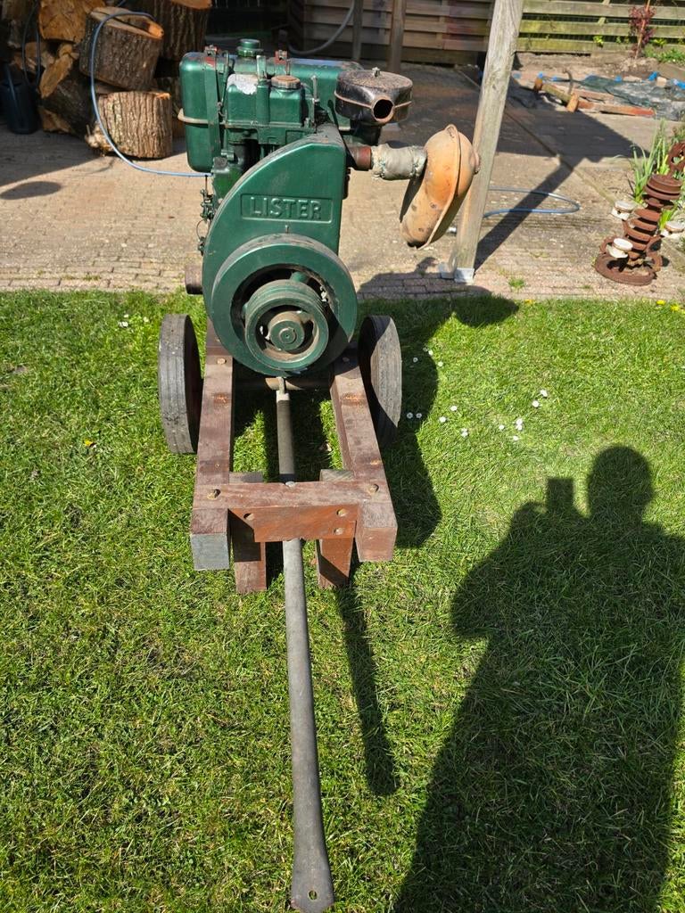Lister ST1 6pk motor op onderstel met oprij goten, Ophalen