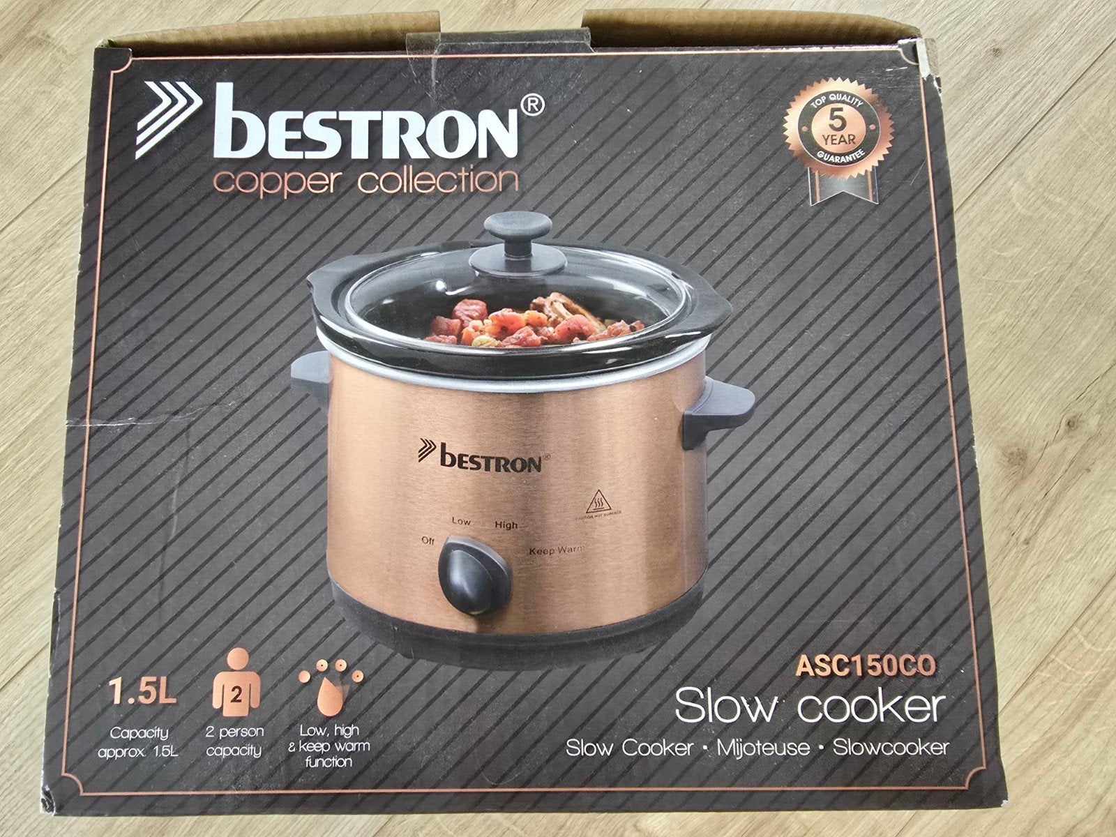 Bestron slow cooker 2 personen, Ophalen of Verzenden, Nieuw