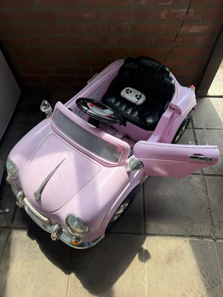 Roze Elektrische Auto, Kinderen en Baby's, Speelgoed | Buiten | Accuvoertuigen, Ophalen, Gebruikt