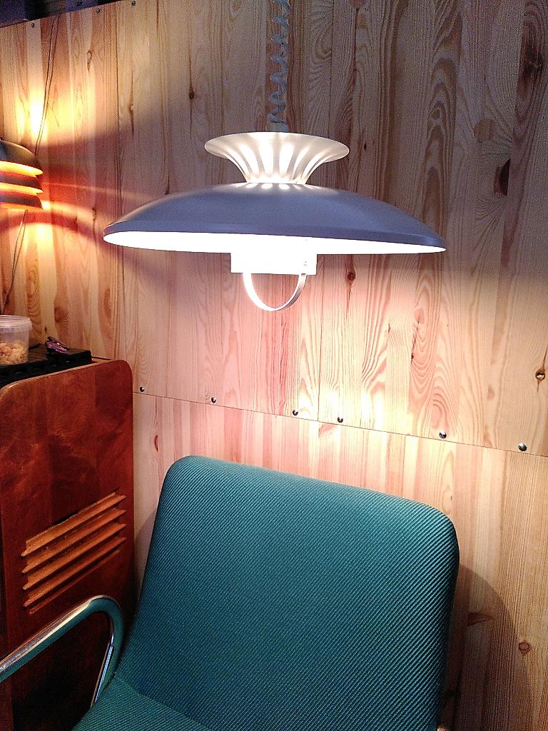 Mid Century hanglamp Scandinavisch Vitrika, Ophalen of Verzenden, Gebruikt, Scandinavisch, Minder dan 50 cm