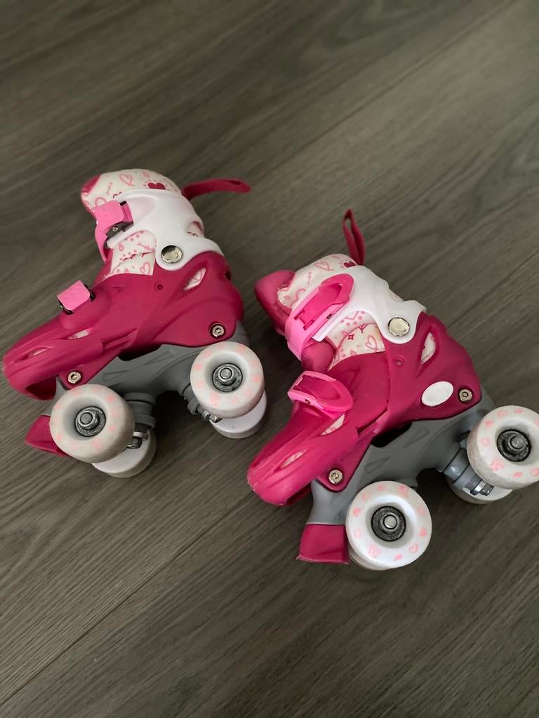 Nijdam roze verstelbare rolschaatsen maat 27-30, Kinderen en Baby's, Speelgoed | Buiten | Rolschaatsen, Ophalen, Verstelbaar, Gebruikt