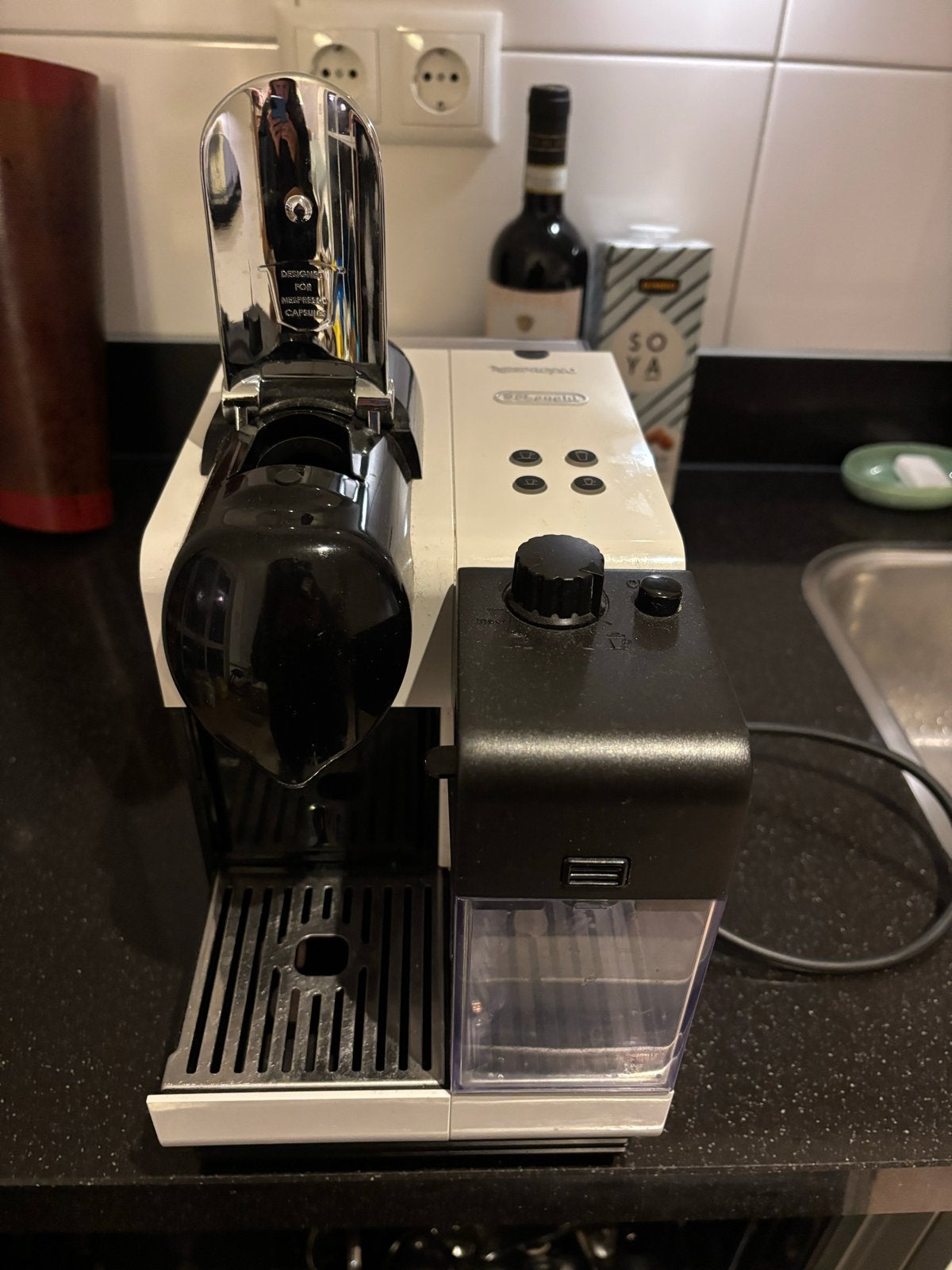 Nespresso De'Longhi EN520.W Lattissima+ Koffiemachine, Ophalen, Gebruikt, Koffiemachine, 2 tot 4 kopjes