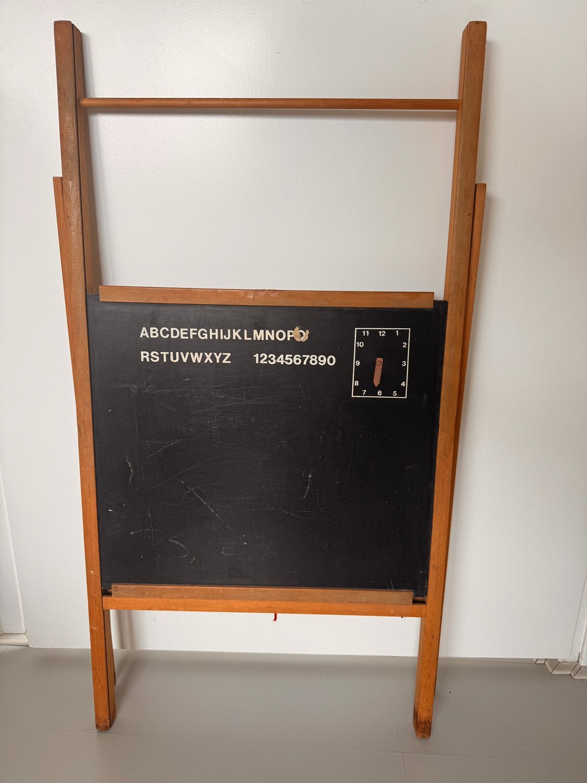 Vintage retro schoolbord hout, Ophalen, Gebruikt, Krijtbord