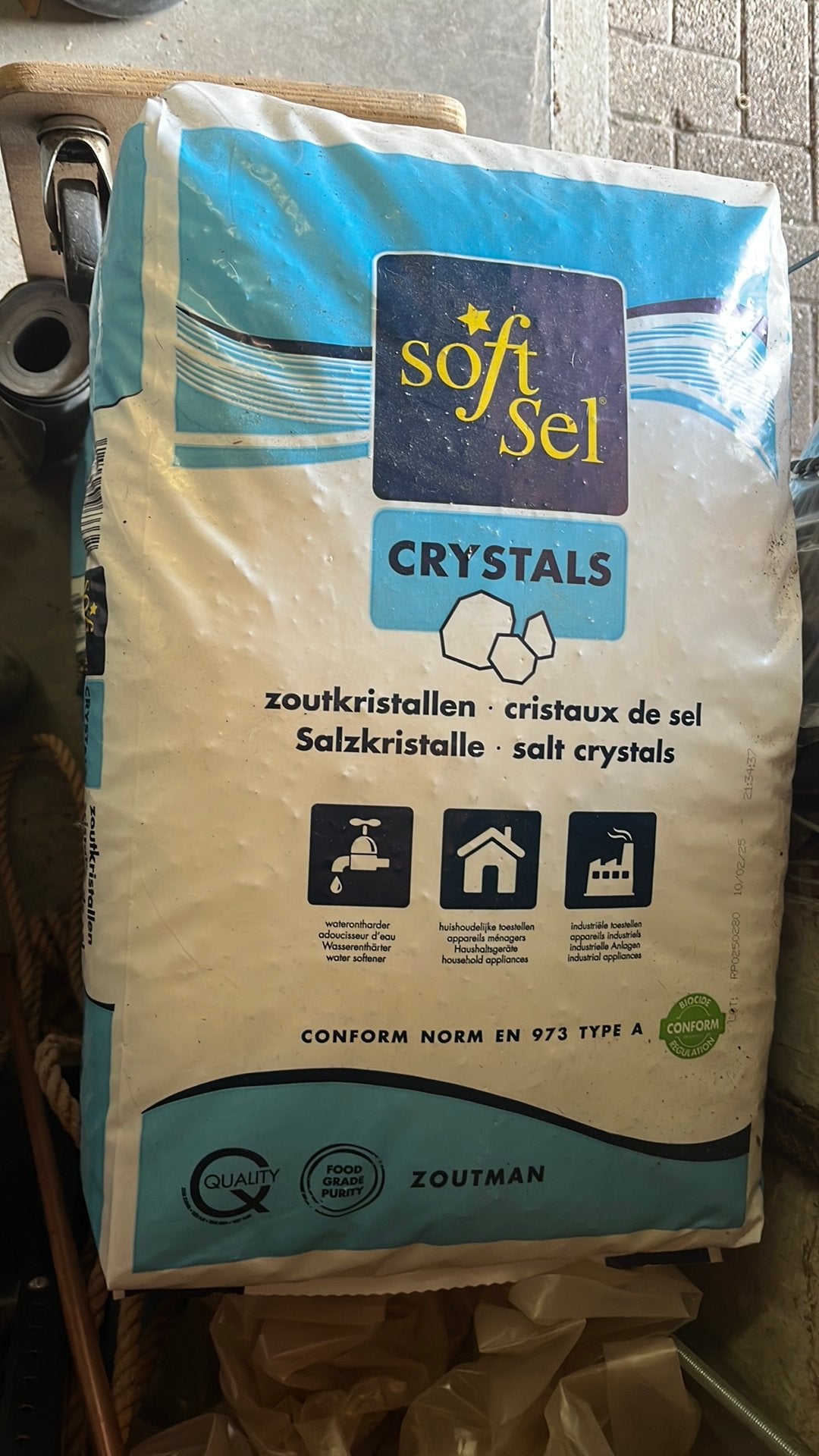 25kg zout zakken, Ophalen, Minder dan 20 liter, Onderdeel, Minder dan 3 jaar oud