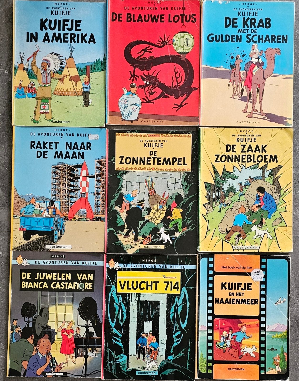 Kuifje stripboeken collectie - 9 delen, Boeken, Ophalen of Verzenden