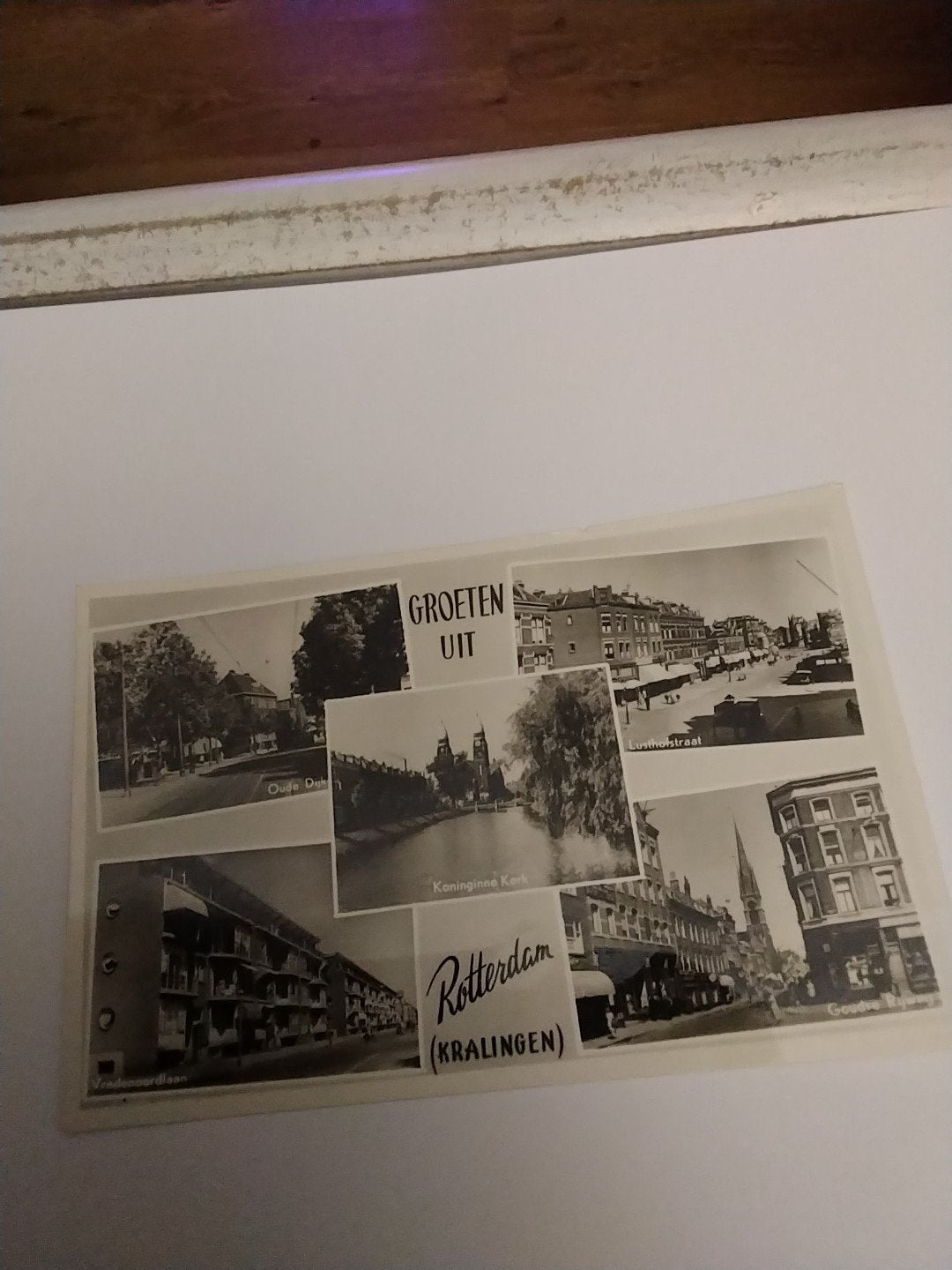 Oude ansichtkaart Rotterdam (Kralingen) - Groeten uit, Ophalen of Verzenden