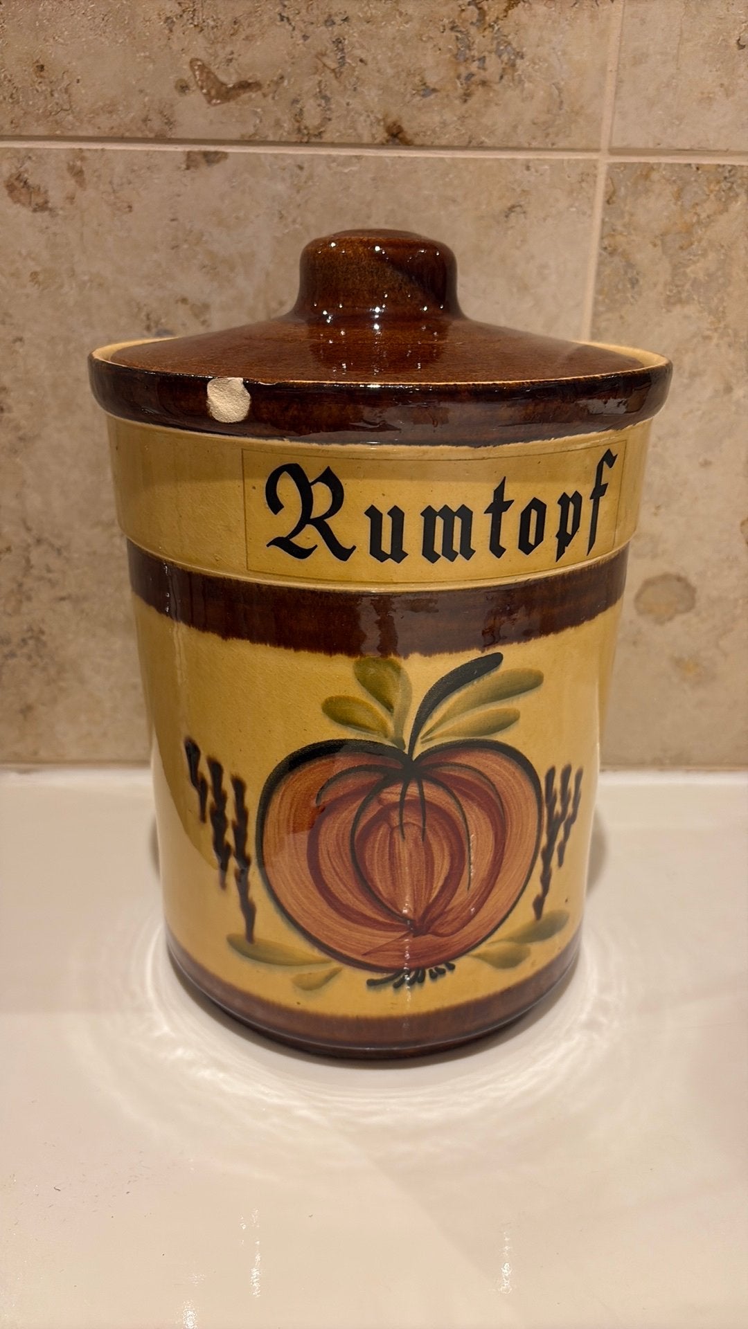 Rumtopf, Ophalen, Gebruikt, Steen/keramiek, Pot, Bus of Blik
