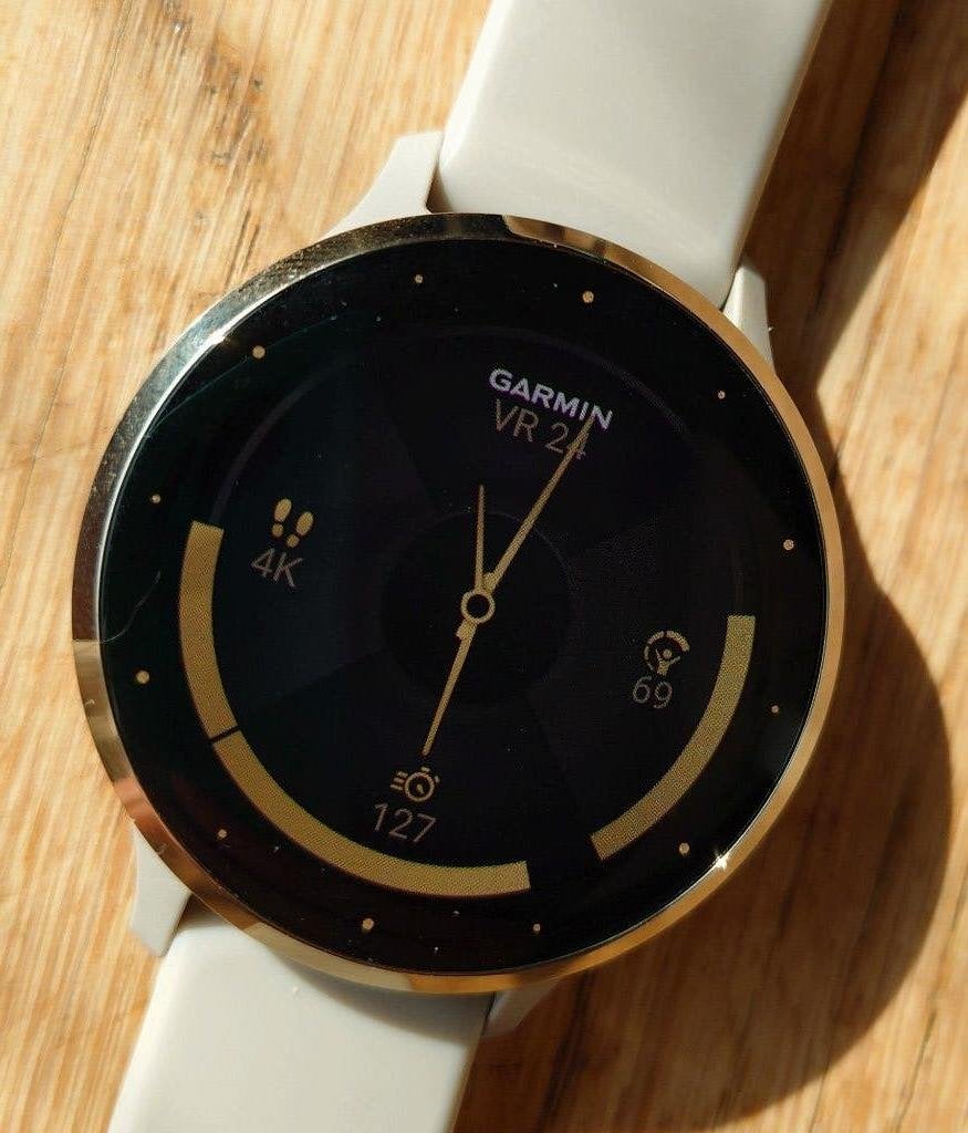 Garmin Venu 3S - beige, Ophalen, Garmin, Zo goed als nieuw, Waterdicht