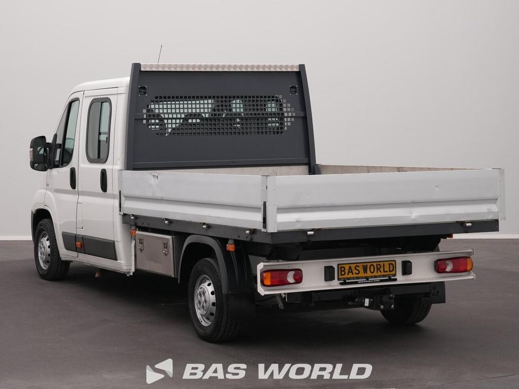Peugeot Boxer Dubbel Cabine Pritsche Pickup Open Box Euro 5, Auto's, Bestelauto's, Euro 5, Gebruikt, 4 cilinders, Wit