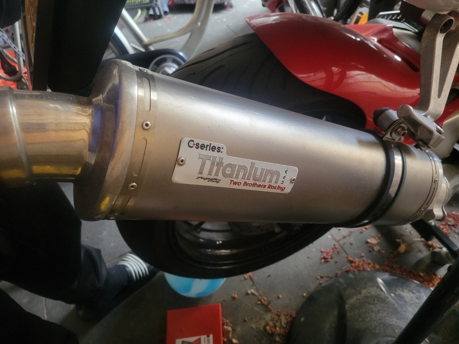 Two Brothers Racing Titanium uitlaat Honda CBR 929RR SC44, Ophalen of Verzenden, Gebruikt