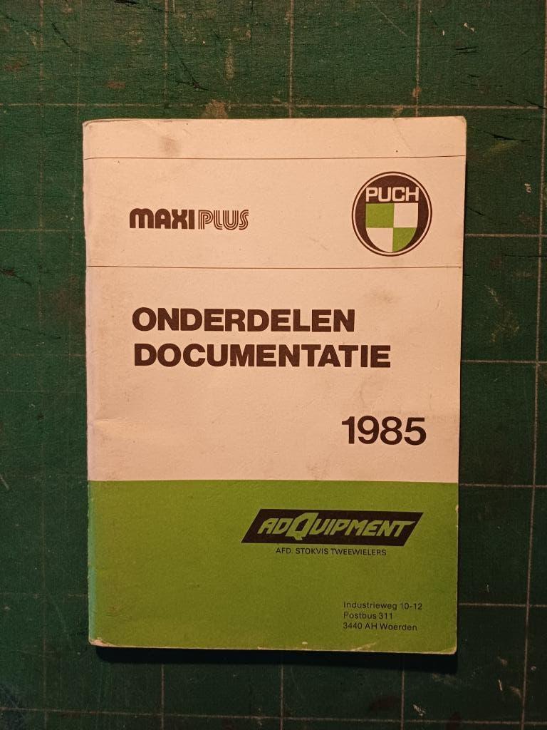 PUCH MAXI PLUS onderdelendocumentatie NL 1985, Fietsen en Brommers, Handleidingen en Instructieboekjes, Verzenden, Gebruikt