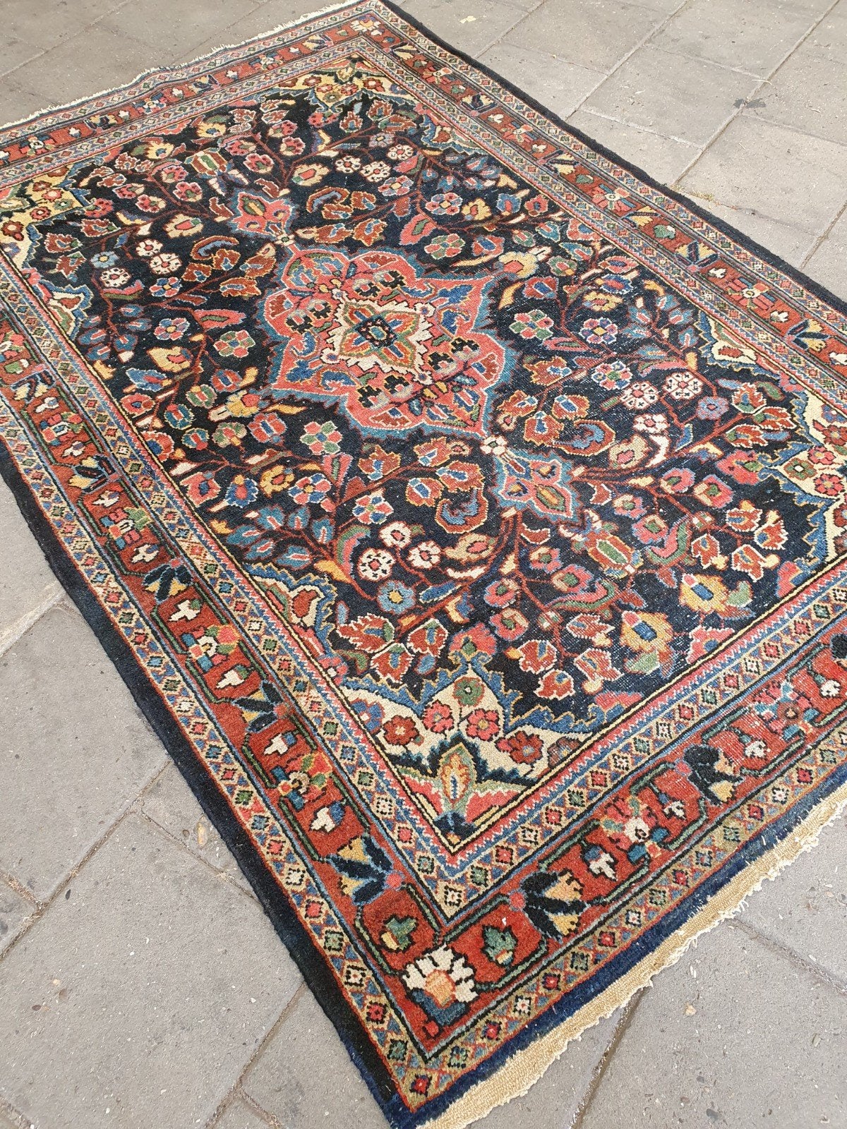 perzisch tapijt 210x135 cm. Istafan, Iraans, Gebruikt, 100 tot 150 cm, 200 cm of meer