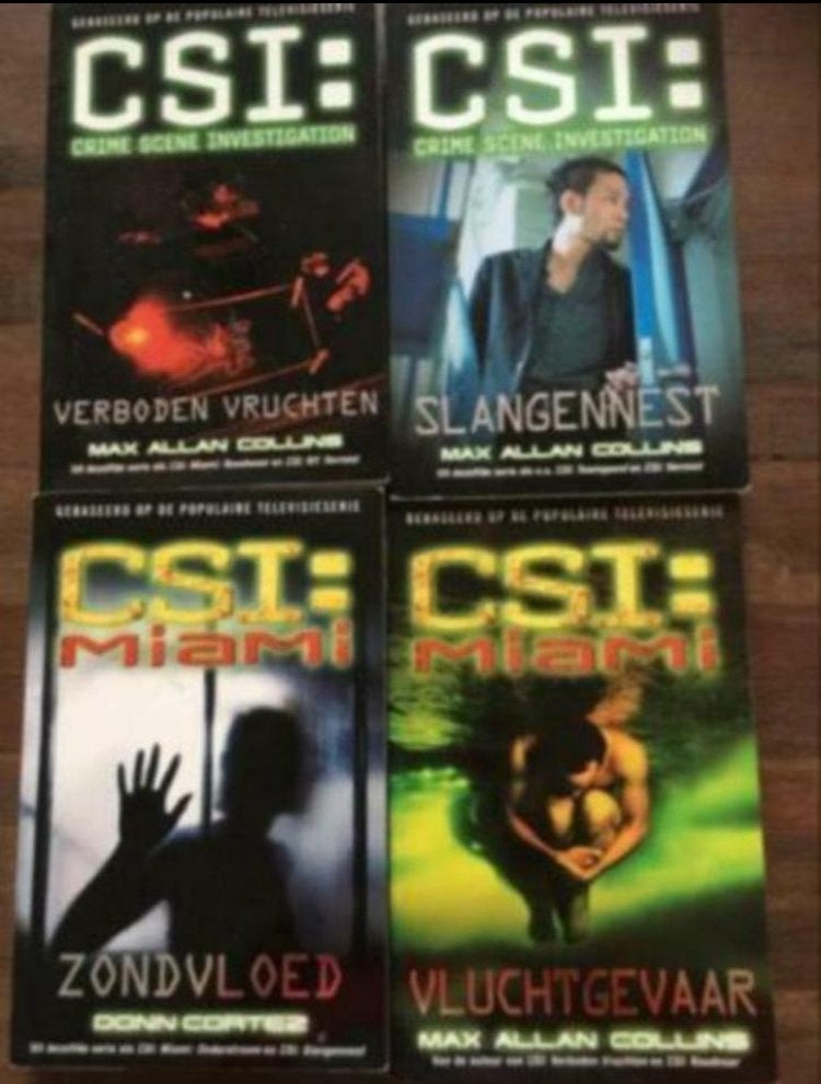 CSI 4 boeken boek, Boeken, Detectives, Ophalen of Verzenden, Zo goed als nieuw, Tv-bewerking