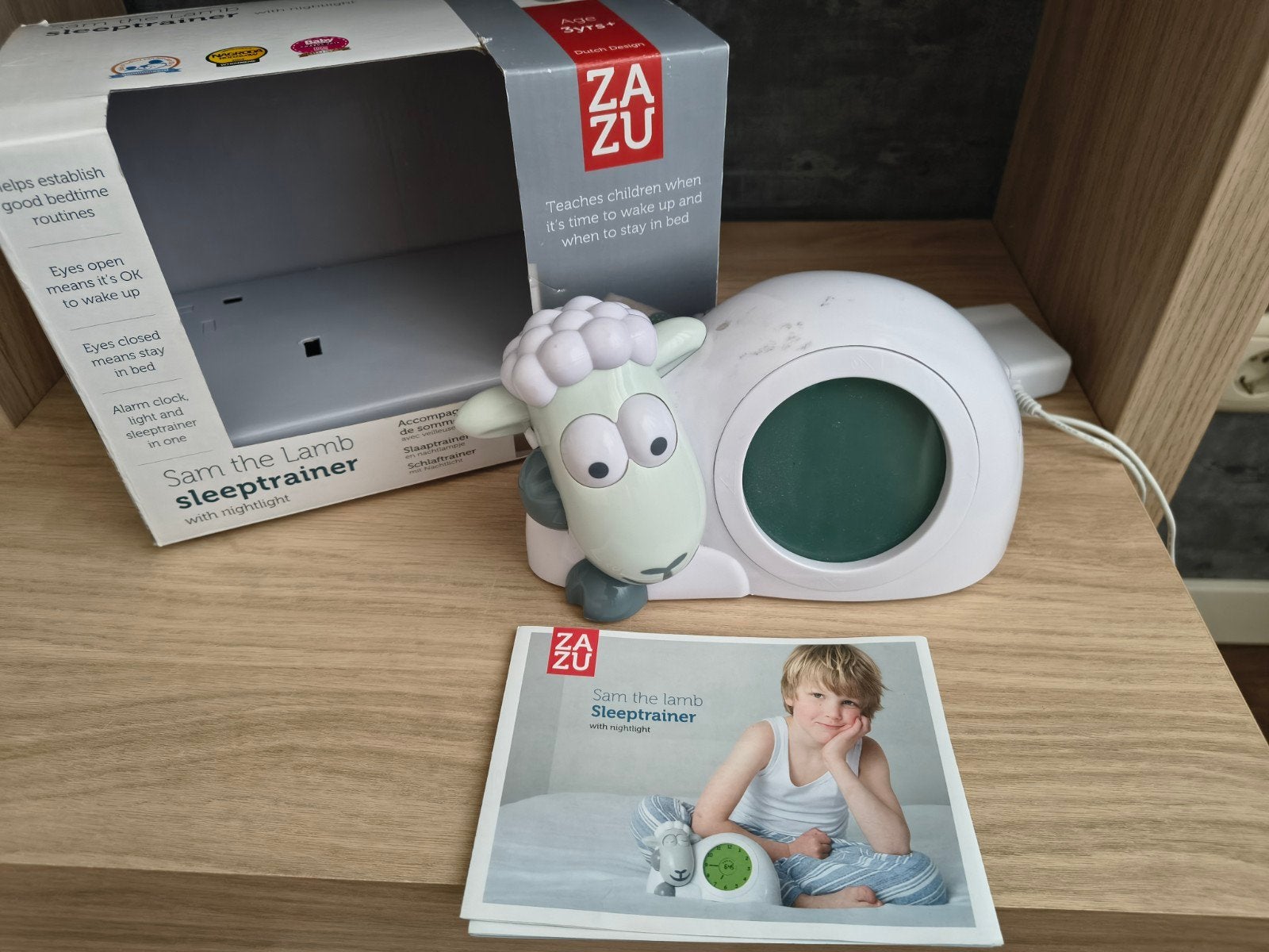 ZAZU Sam het Lam slaaptrainer / wekker, Ophalen of Verzenden, Gebruikt
