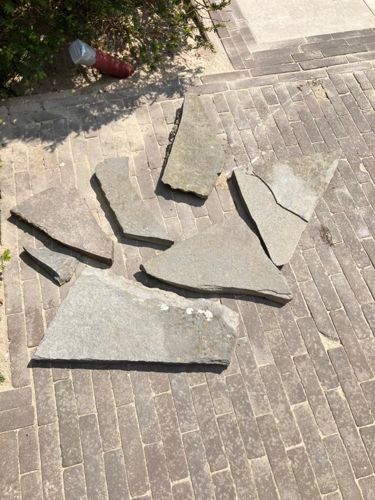 flagstones, Ophalen, Gebruikt, Terrastegels, Natuursteen