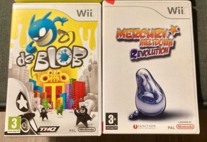 Wii Games: de Blob & Mercury Meltdown Revolution, Spelcomputers en Games, Games | Nintendo Wii, Gebruikt, 1 speler, Ophalen of Verzenden